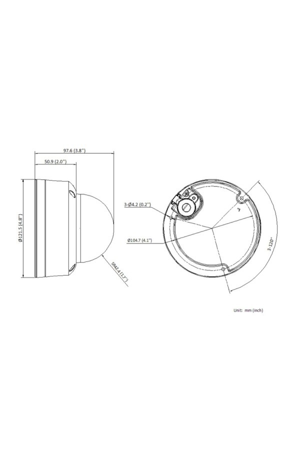 HIKVISION HIWATCH IP κάμερα ColorVu HWI-D149H, 2.8mm, 4MP, IP67, PoE