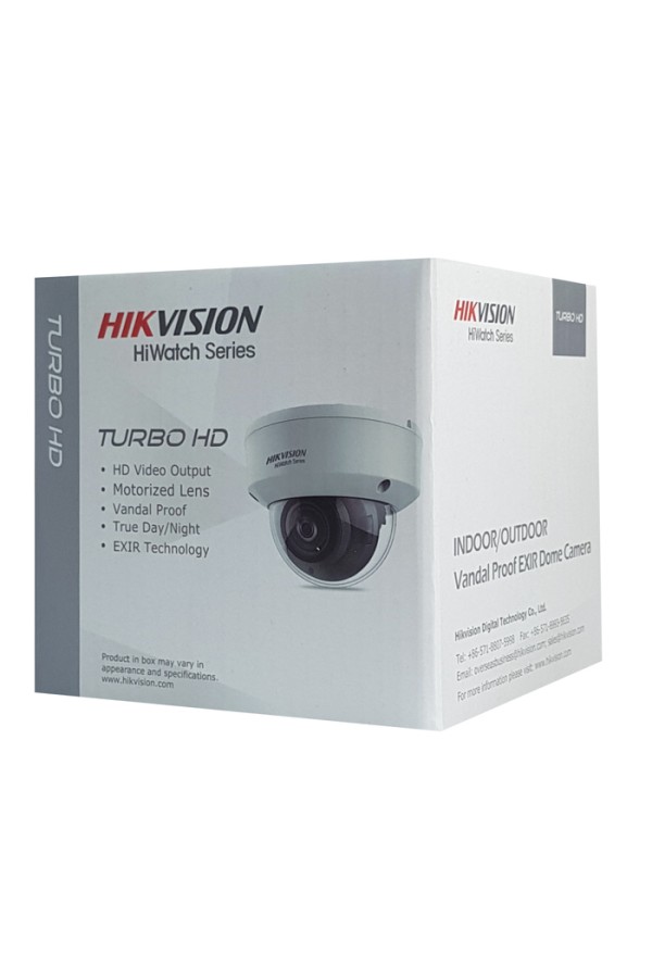 HIKVISION HIWATCH υβριδική κάμερα HWT-D323-Z, 2.7-13.5mm 2MP, IP66, IK10