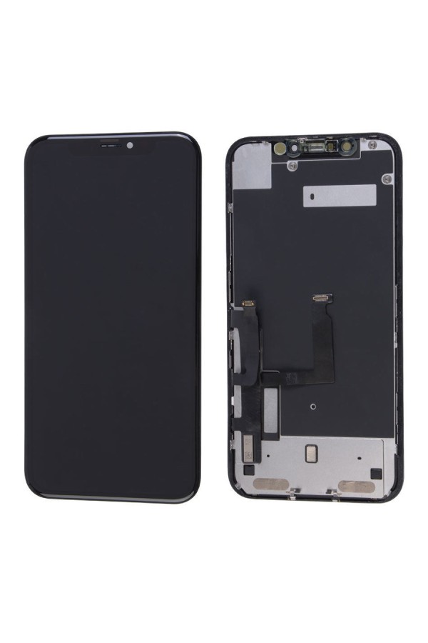 TW INCELL LCD ILCD-017 για iPhone ΧR, camera-sensor ring, earmesh, μαύρη