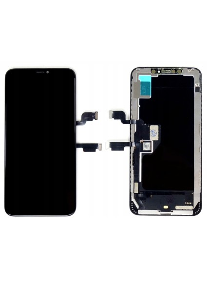 TW INCELL LCD για iPhone XS Max, camera-sensor ring, earmesh, μαύρη