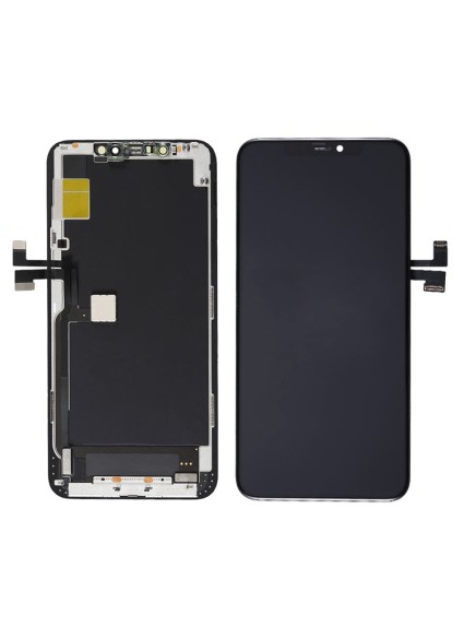 TW INCELL LCD για iPhone 11 Pro Max, camera-sensor ring, earmesh, μαύρη