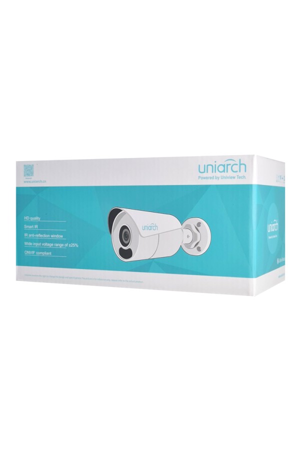 UNIARCH IP κάμερα IPC-B128-APF28KM, 2.8mm, 8MP, PoE, SD, IR 30m