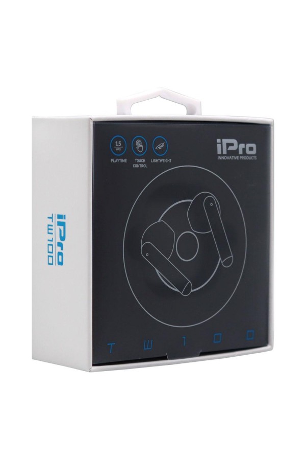 iPro True Wireless Bluetooth Earphones TW100 Black (010701-0252) (IPRO010701-0252)
