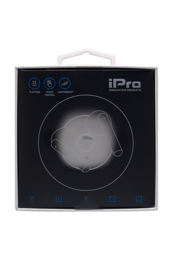 iPro True Wireless Bluetooth Earphones TW100 White (010701-0253) (IPRO010701-0253)
