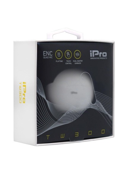 iPro True Wireless Bluetooth Earphones TW300 White (010701-0258) (IPRO010701-0258)