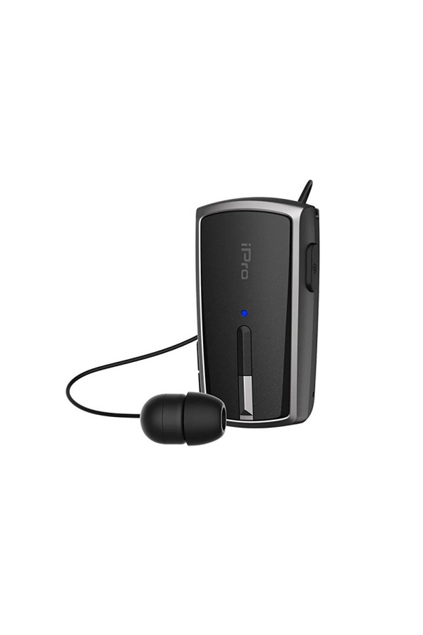 Ακουστικό Bluetooth iPro RH120 Retractable Μαύρο-Γκρι (RH120BGRE) (IPRORH120BGRE)