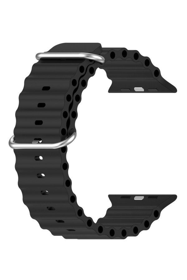 INTIME λουράκι σιλικόνης IT-058-BAND-BK για smartwatch 8 Ultra, μαύρο