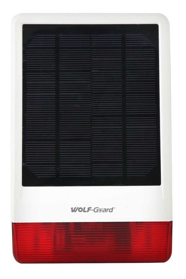 WOLF GUARD ασύρματη ηλιακή σειρήνα εξωτερικού χώρου JD-W06