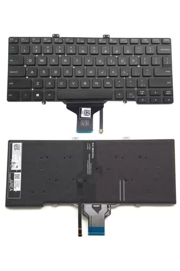 Πληκτρολόγιο για Dell Latitude 7400/5400 KEY-111 με backlight, μαύρο