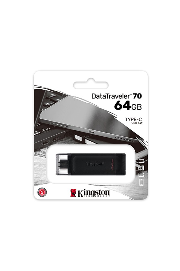 Kingston DataTraveler 70 64GB USB-C Flash Drive (DT70/64GB) (KINDT70/64GB)