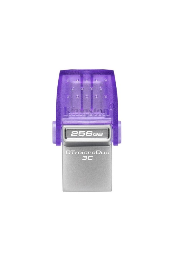 Kingston DataTraveler MicroDuo 3C 256GB USB 3.2 Stick Purple (DTDUO3CG3/256GB) (KINDTDUO3CG3-256GB)