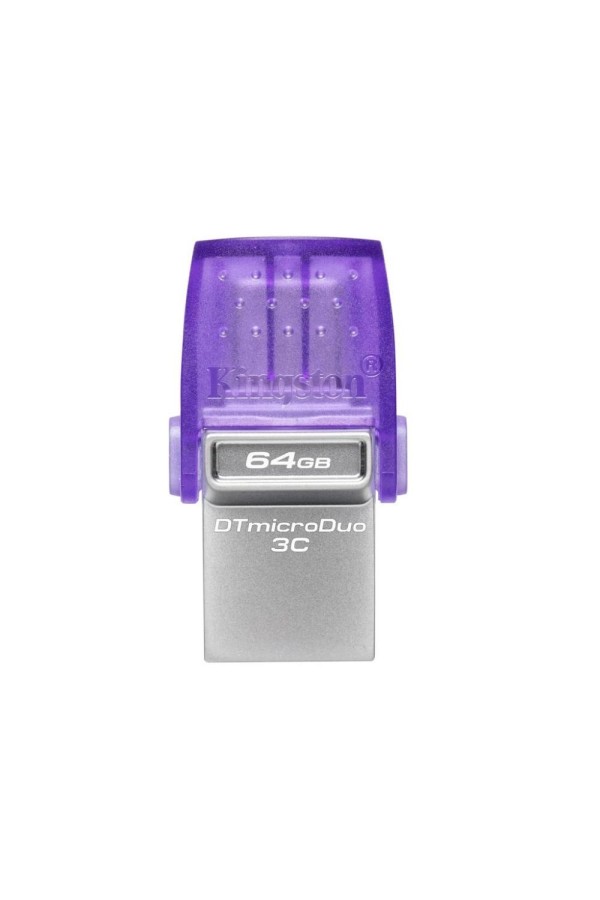 Kingston DataTraveler MicroDuo 3C 64GB USB 3.1 Stick Purple (DTDUO3CG3/64GB) (KINDTDUO3CG3-64GB)