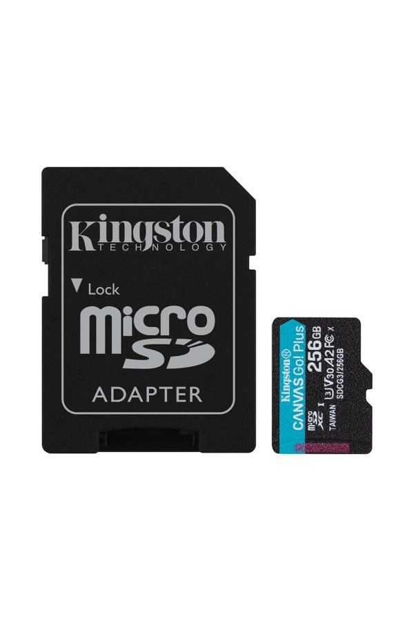 Kingston microSD Memory Card 256GB Canvas Go! Plus (SDCG3/256GB) (KINSDCG3/256GB)