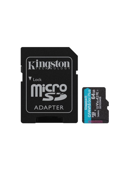 Kingston microSD Memory Card 64GB Canvas Go! Plus (SDCG3/64GB) (KINSDCG3/64GB)