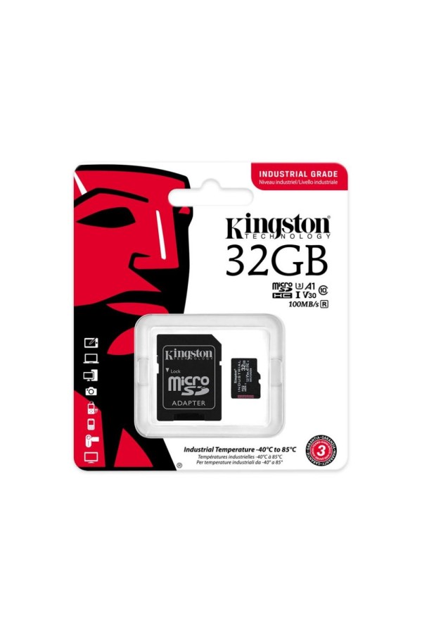 Kingston Industrial flash memory card 32 GB microSDHC UHS I (SDCIT2/32GB) (KINSDCIT2-32GB)