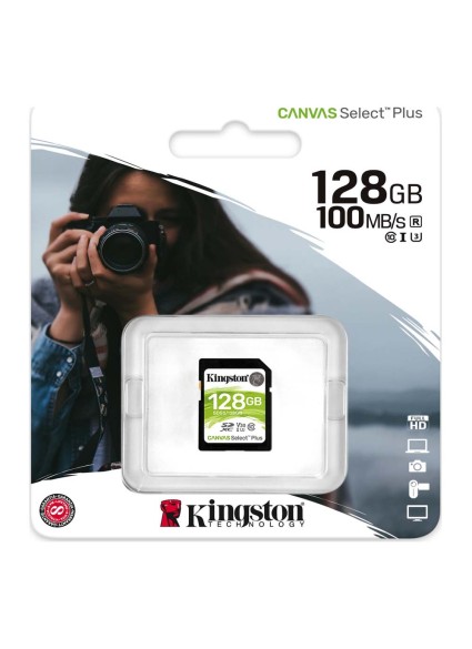 Kingston Flash card SD 128GB  Canvas Select Plus (SDS2/128GB) (KINSDS2/128GB)