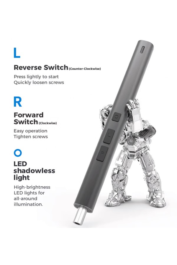 KINGSDUN σετ ηλεκτρικό κατσαβίδι KS-882057 με LED φακό, 350mAh, 57 σε 1