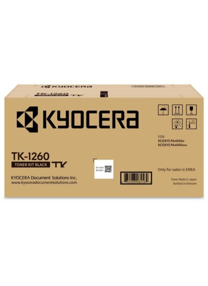 KYOCERA ECOSYS PA4000X TONER BLACK (TK-1260) (KYOTK1260)