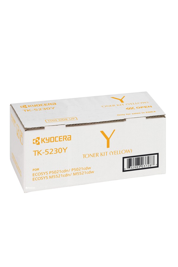 KYOCERA ECOSYS M5521MFP/P5021 TONER HC YELLOW (TK-5230Y) (KYOTK5230Y)
