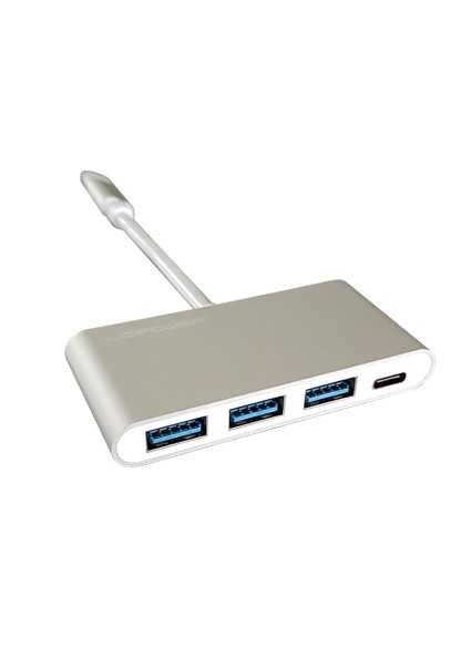 LC-Power USB 3.0 Hub 3 -Port USB-C(Silver) ( LC-HUB-C-PD-2) ( LCHUB-C-PD-2)