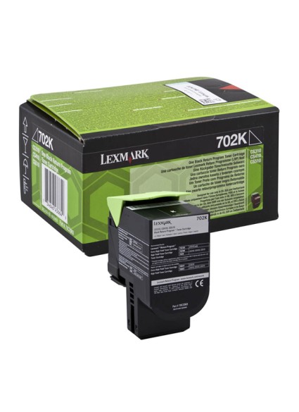 LEXMARK CS310/410/510 BLK TONER CRTR SC (702K) RETURN 1k (70C20K0) (LEX70C20K0)