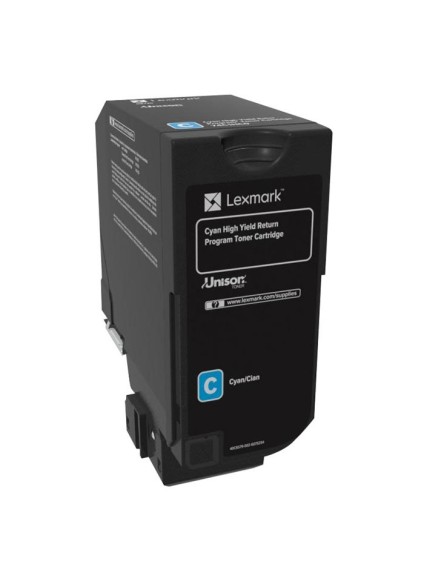 LEXMARK CS725 CYAN RET. P. TONER CRTR HC (74C2HC0) (LEX74C2HC0)