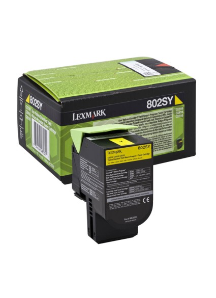 Toner Lexmark 80C2SY0 Yellow (80C2SY0) (LEX80C2SY0)