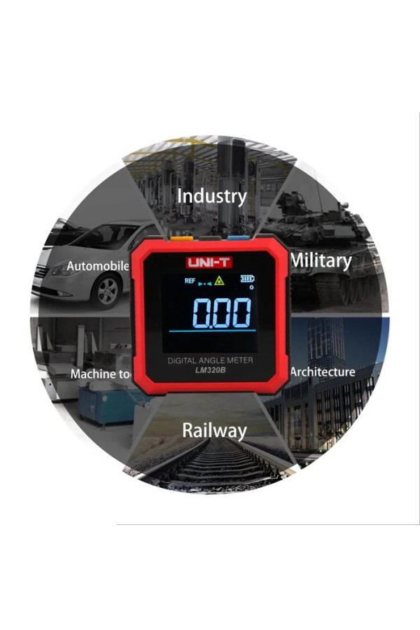 UNI-T ψηφιακό γωνιόμετρο laser LM320B, 4x90°, μαγνητικό σώμα