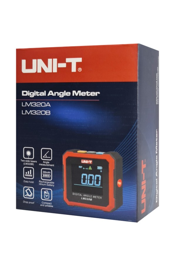 UNI-T ψηφιακό γωνιόμετρο laser LM320B, 4x90°, μαγνητικό σώμα