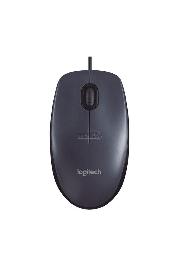 Logitech M100 Optical Mouse (Gray, Wired) (910-005003)