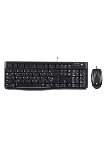 Logitech MK120 Desktop Combo US (Black, Wired) (LOGMK120US)