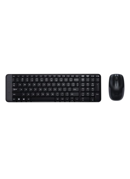 Logitech MK220 Desktop Combo US (Black, Wireless) (LOGMK220US)