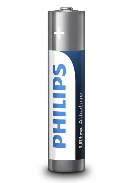 PHILIPS Ultra αλκαλικές μπαταρίες LR03E1BK/00, AAA LR03 1.5V, 500τμχ