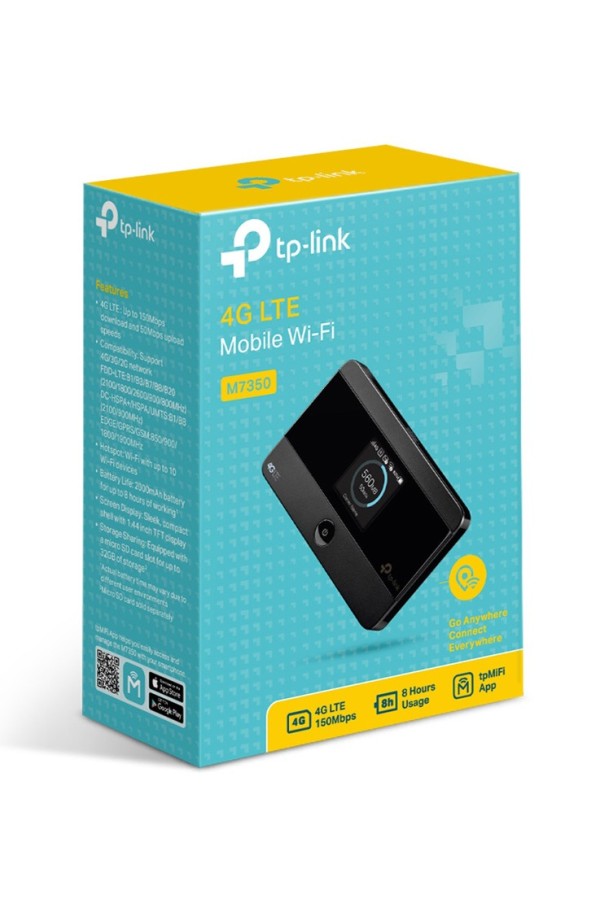 TP-LINK Advanced Mobile WiFi 4G Modem M7350, 2000mAh, Ver. 5.0