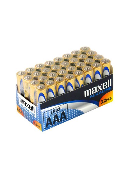 Αλκαλική Μπαταρία Maxell Alkaline LR03/AAA Alkaline Battery 32τμχ (M49025) (MAX49025)