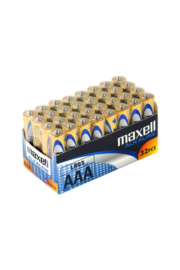 Αλκαλική Μπαταρία Maxell Alkaline LR03/AAA Alkaline Battery 32τμχ (M49025) (MAX49025)