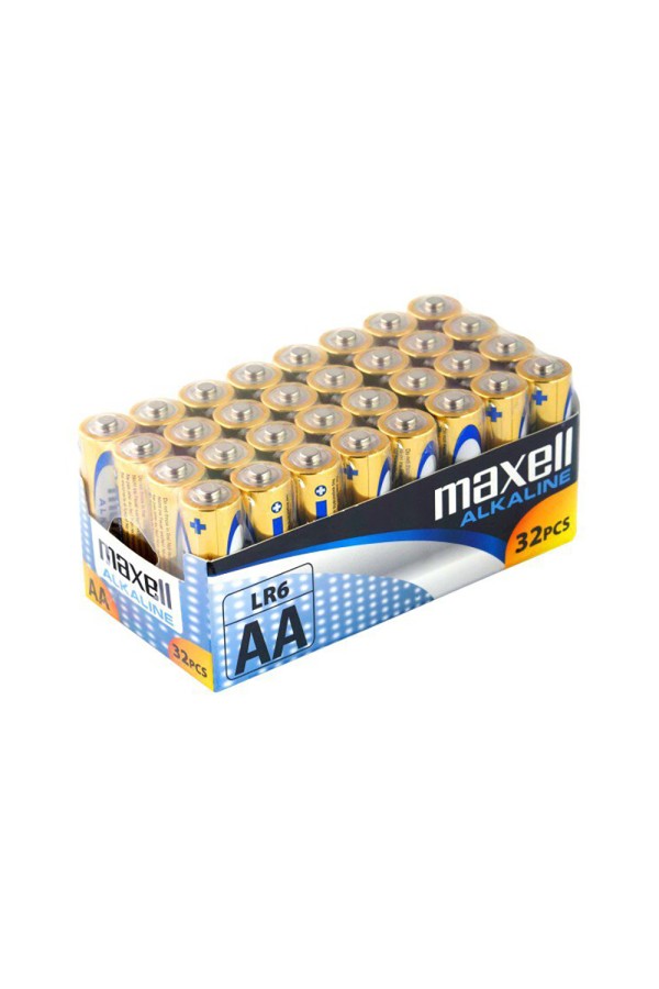 Αλκαλική Μπαταρία Maxell Alkaline LR6/AA Alkaline Battery 32τμχ (M49025AA) (MAX49025AA)