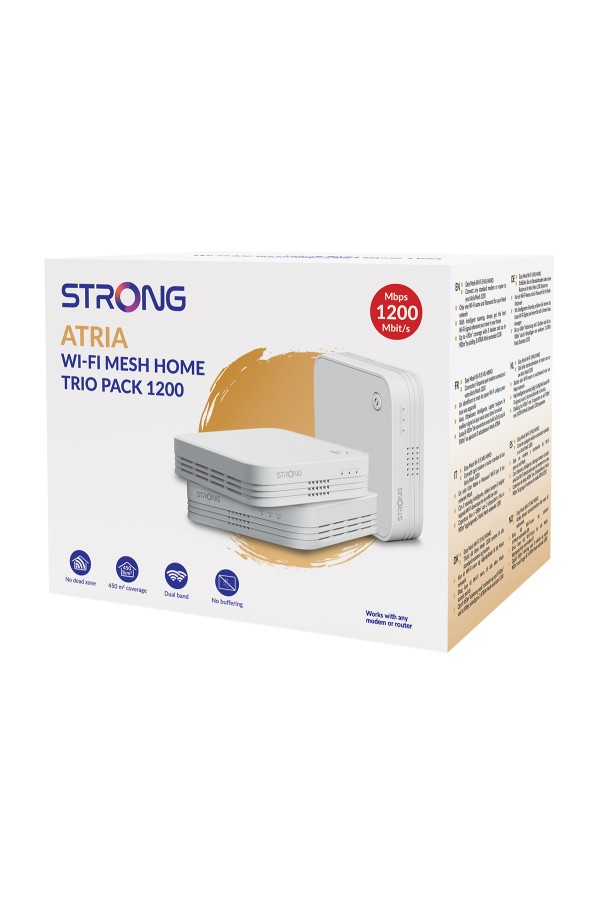 STRONG WiFi Mesh Home Kit ATRIA 1200 V2, 1200Mbps Dual Band, 3τμχ