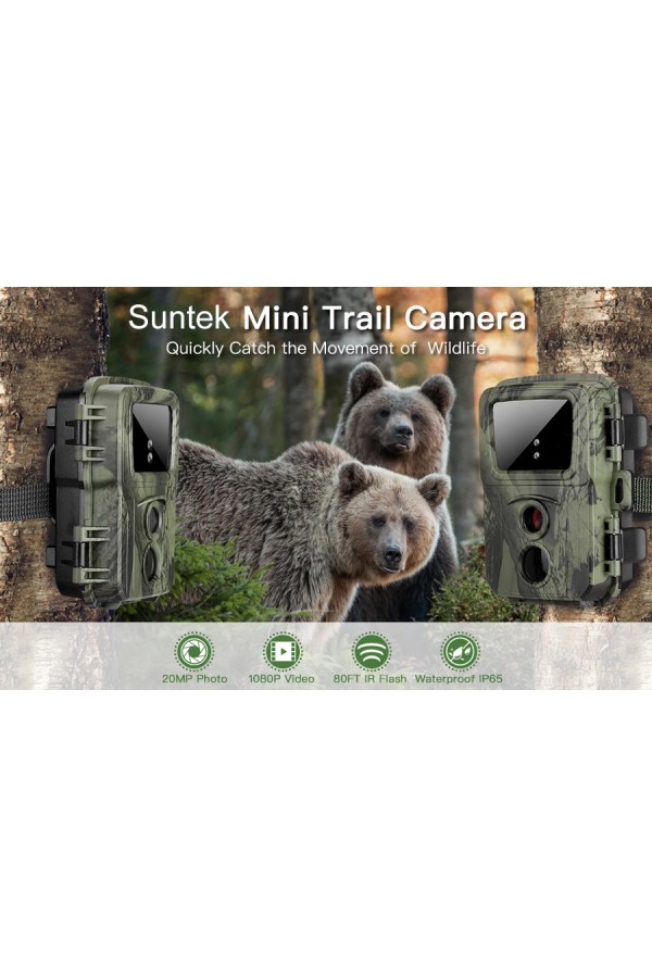 SUNTEK κάμερα κυνηγού MINI600, PIR, 20MP/1080p, SD, IP65