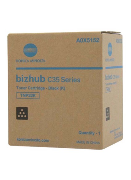 KONICA MINOLTA BIZHUB C35P BLACK TNR TNP22K (A0X5152) (MINTC35B)