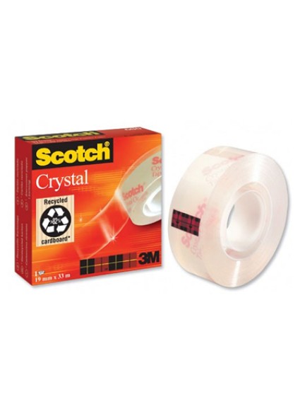 Ταινία Γενικής Χρήσης 3M Scotch Crystal 19 mm x 33 m (Boxed) (Διάφανη) (6001933) (MMM6001933)