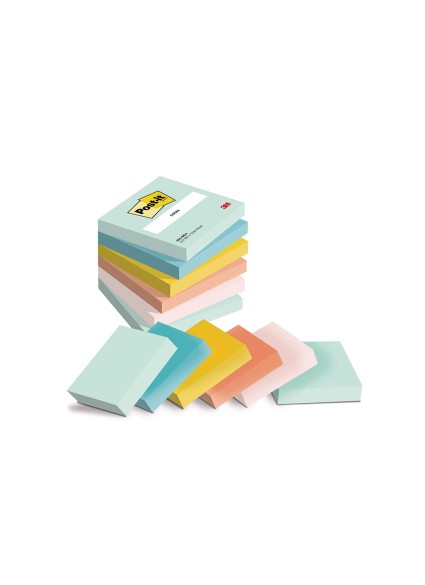 Αυτοκόλλητα Χαρτάκια 3M Post-it 76 x 76 mm (BeachSide Color) (100 Φύλλα,6άδα) (654-6-ΒΕΑ) (MMM6546BEA)