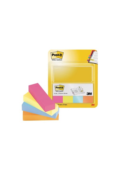 Σελιδοδείκτες 3M Post-It 12,7 x 44,4 mm (Σετ 4 Χρωμάτων) (670-4-POP) (MMM670-4-POP)