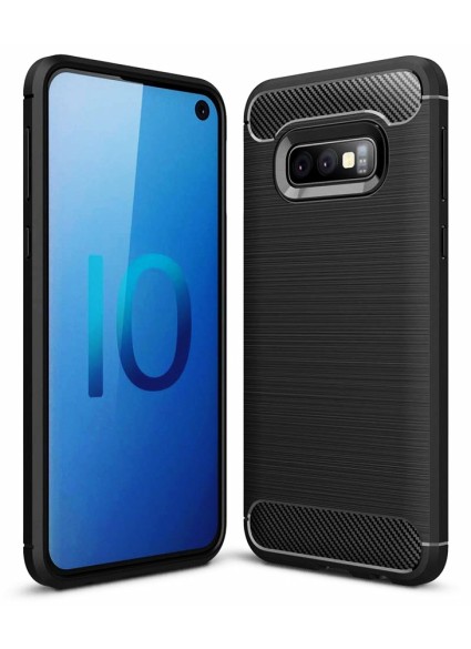 POWERTECH Θήκη Carbon Flex MOB-1254 για Samsung Galaxy S10e, μαύρη