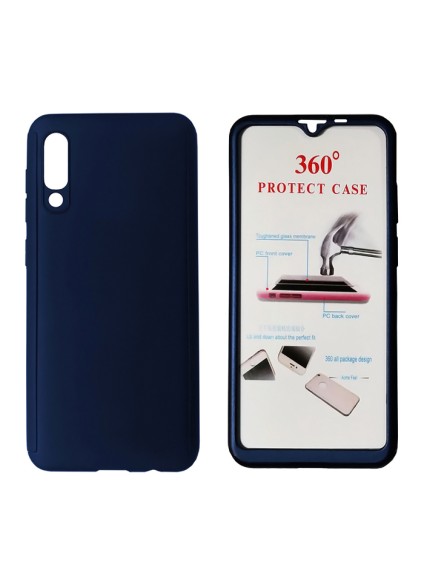 POWERTECH Θήκη Body 360° με Tempered Glass για Xiaomi Mi 9, μπλε