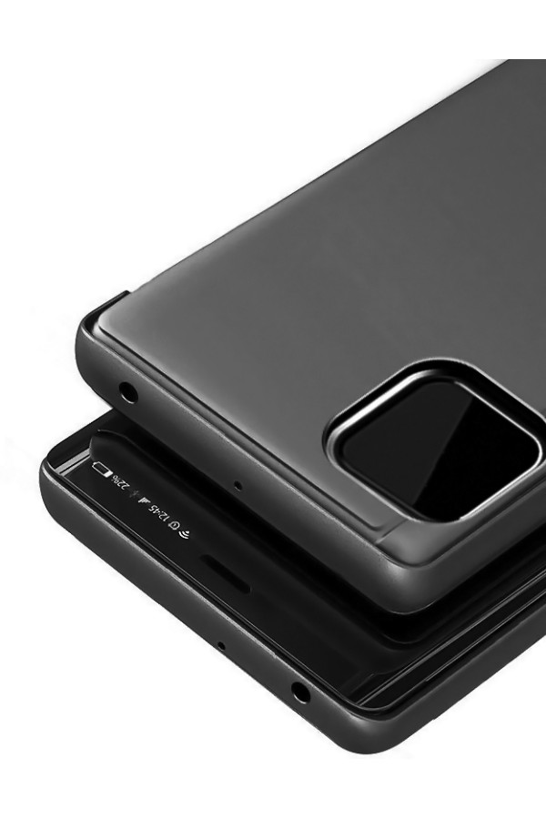 POWERTECH θήκη Clear view MOB-1514, Xiaomi Mi 10 Lite, μαύρη