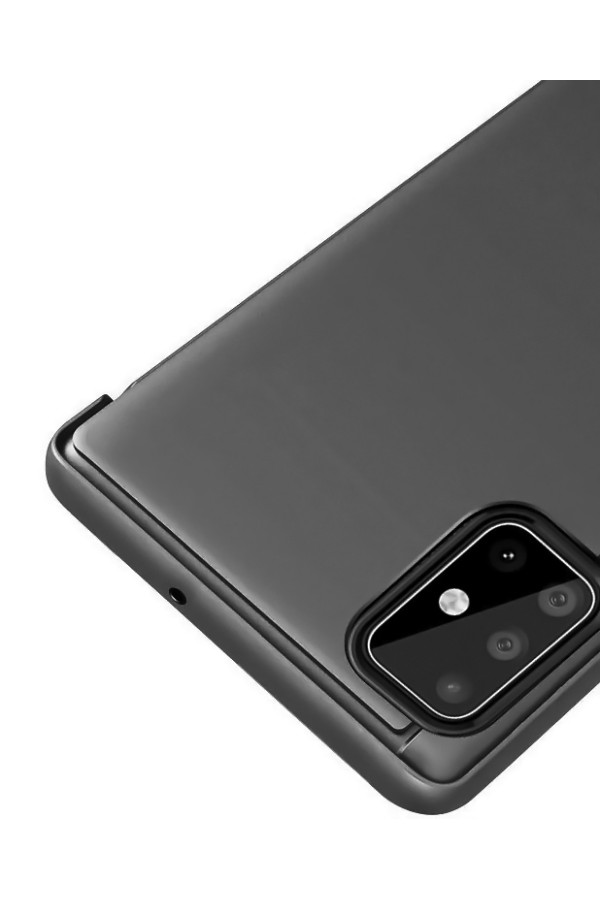 POWERTECH θήκη Clear view MOB-1515, Huawei P Smart 2020, μαύρη