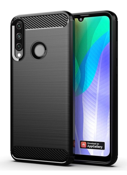 POWERTECH Θήκη Carbon Flex MOB-1524, Huawei Y6p, μαύρη