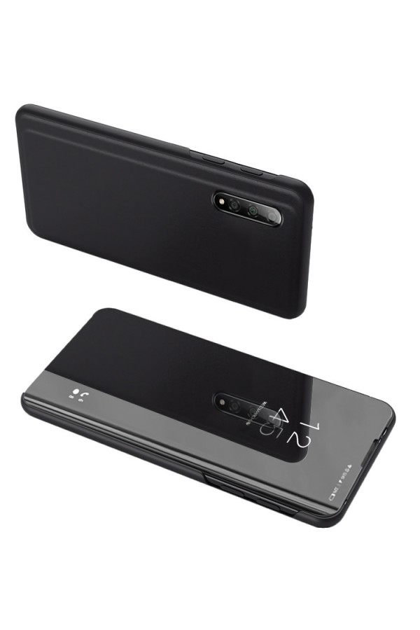 POWERTECH θήκη Clear view MOB-1599 για Xiaomi Mi 9, μαύρο