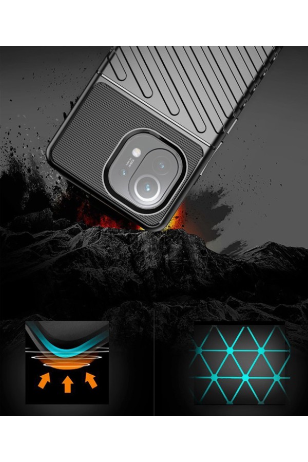 POWERTECH Θήκη Thunder MOB-1633 για Xiaomi Mi 11, μπλε